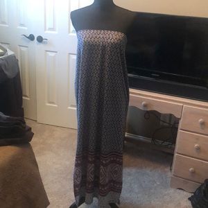 2x strapless dress or REALLY long skirt!